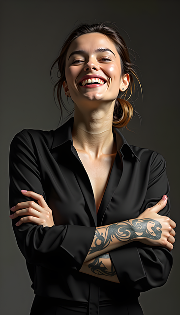 Selvsikker Kvinde, Smilende