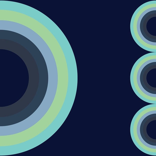 Free circles round nature illustration
