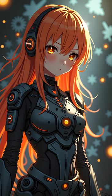 Free anime cyberpunk futuristic illustration
