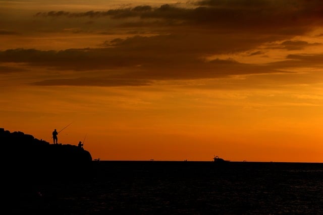 Sonnenuntergang, Natur, Landschaft, Meer