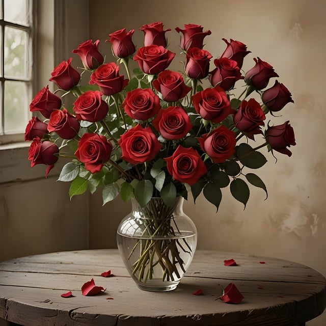 Free roses flowers flower vase illustration