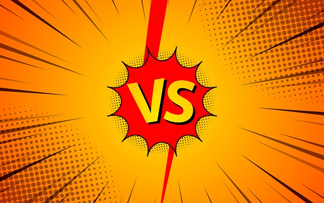 Download free HD stock image of Versus Design Free versus design cartoon illustration