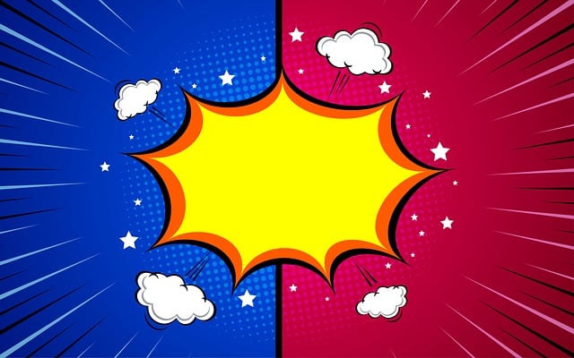 Download free HD stock image of Starburst Boom Free starburst boom comic book illustration