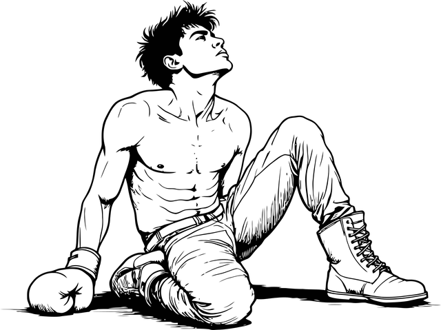 Bokser, Tegning, Melankoli, Stregtegning