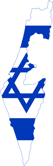 Jerusalém, Israel, Bandeira, Mapa