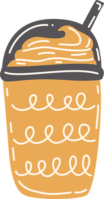 Free coffee drink sticker vector