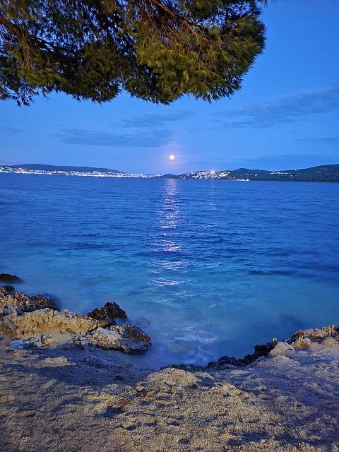 Nacht, Vollmond, Ein Monat, Natur, Abend