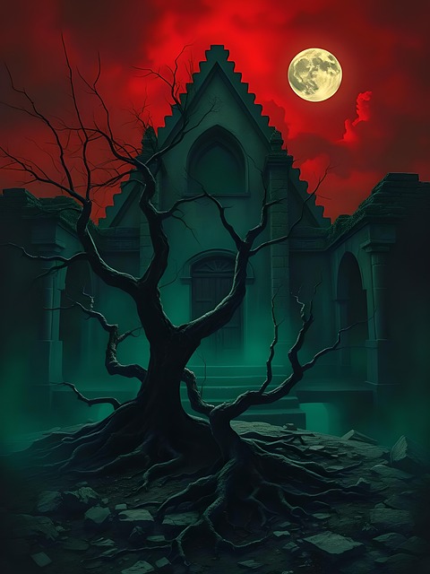 Free mausoleum grave cemetery illustration