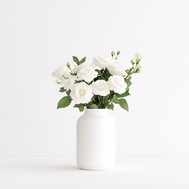 Free white flowers roses illustration