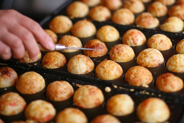 food, japanese meal, class b gourmet, takoyaki, cooking, shop