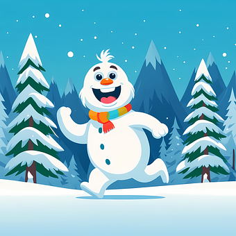 Neve, Boneco De Neve, Inverno, Natal
