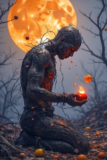 Free man fantasy surreal illustration