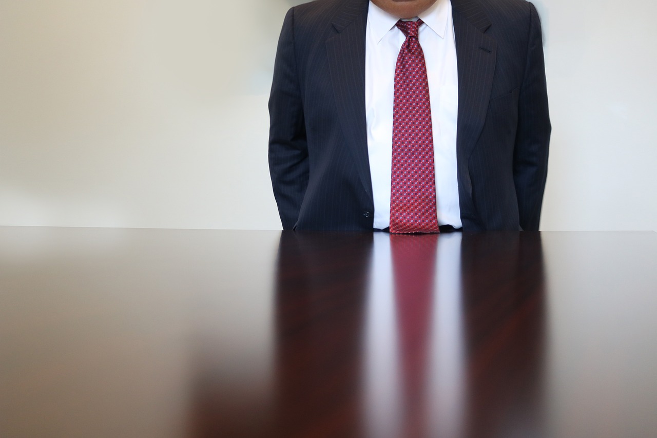 Download free HD stock image of Red Tie Suit Free red tie suit conference room illustration