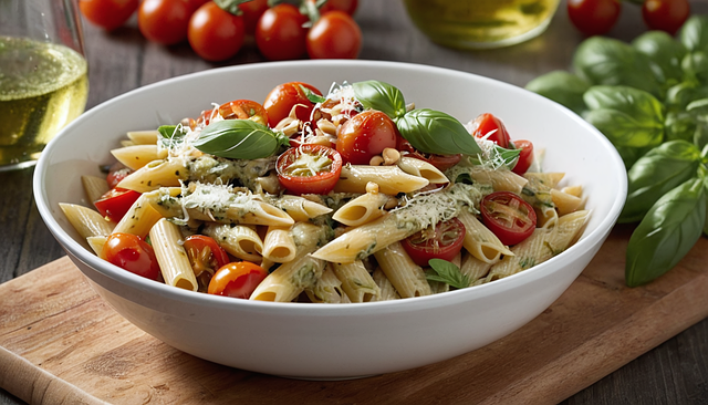 Free ai generated pasta tomatoes illustration