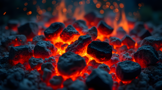 Free ai generated embers charcoal illustration