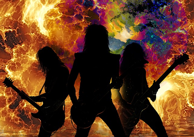 Free fire explosion hard rock illustration