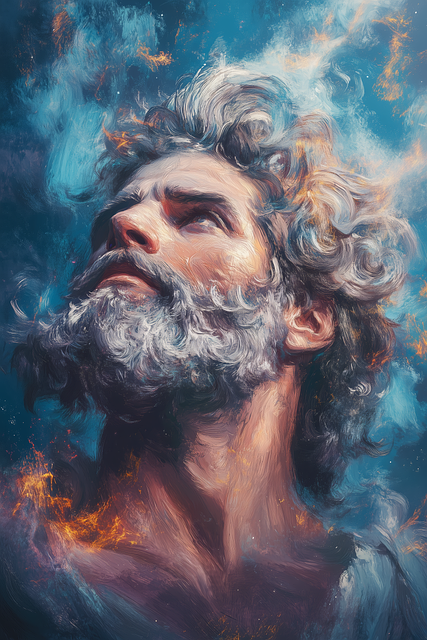 Free ai generated zeus greek god illustration