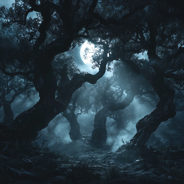 Free ai generated forest woods illustration