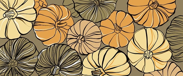 Free pumpkin pattern nature illustration