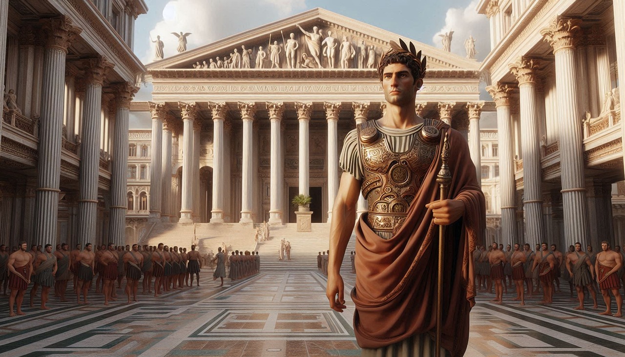Free ai generated man roman illustration