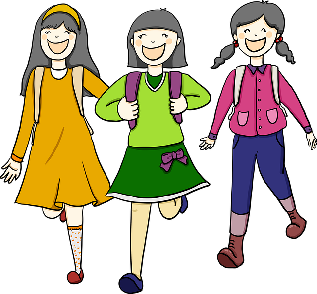 Free friends women friendship illustration