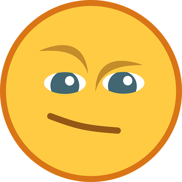Free confused emoji face vector