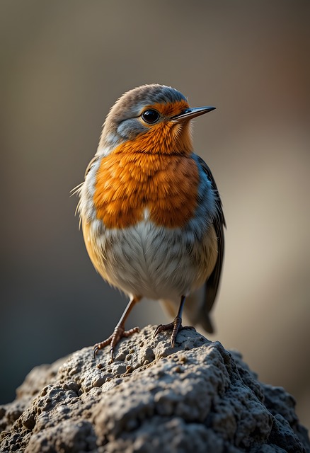 Free ai generated robin bird illustration