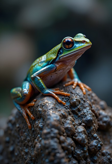 Free ai generated frog animal illustration