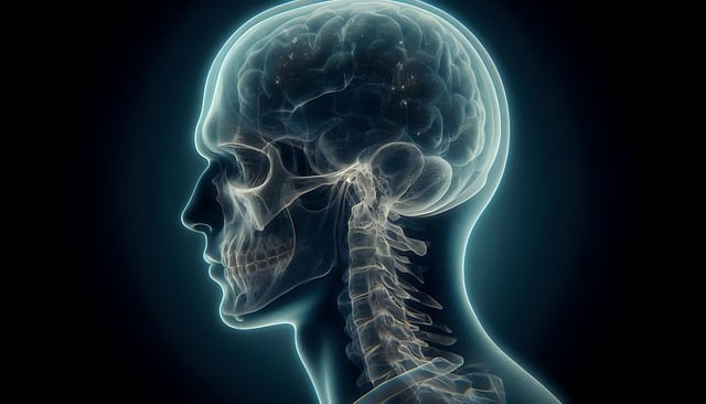 Free ai generated x-ray head illustration