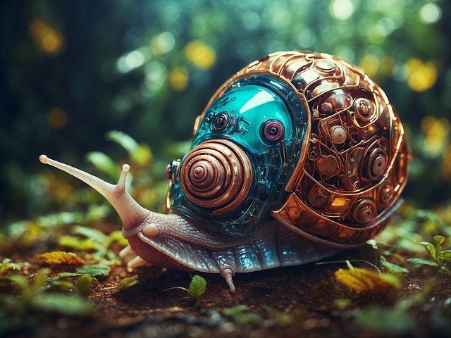 Snail Shell Robot Download Ai Generated, Snail, Robot. Royalty-Free Stock Illustration ...