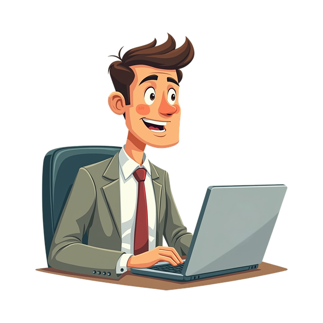 Ai Generiert, Mann, Laptop, Rechner