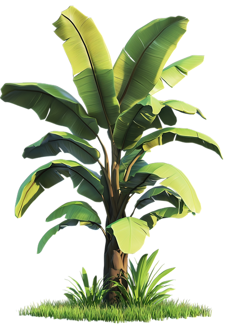Free ai generated banana tree banana illustration