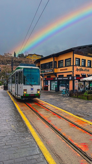 Free Rainbow Tram photo and picture