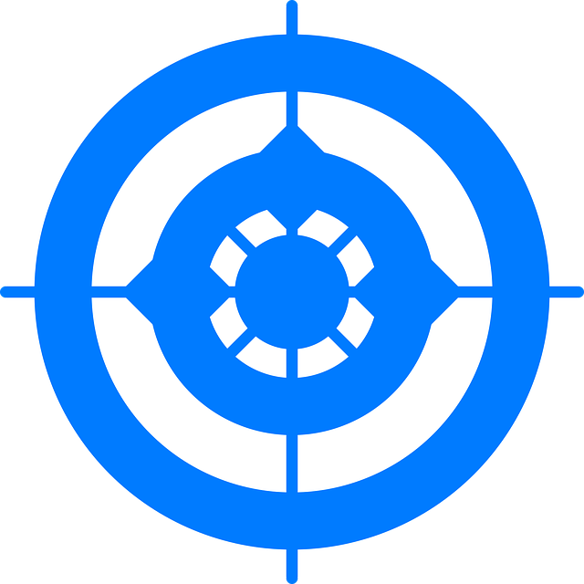 Free goal blue target illustration