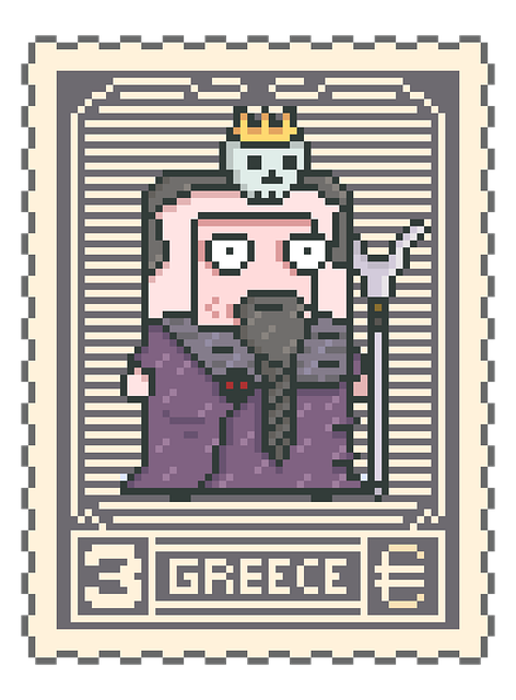 Free stamp hades mail illustration