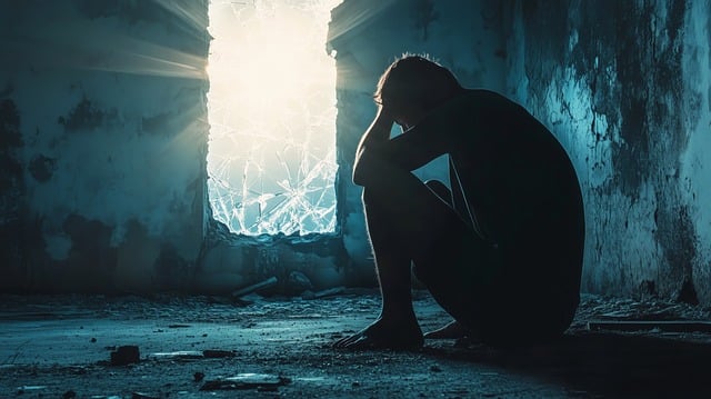 Free ai generated depression sad illustration
