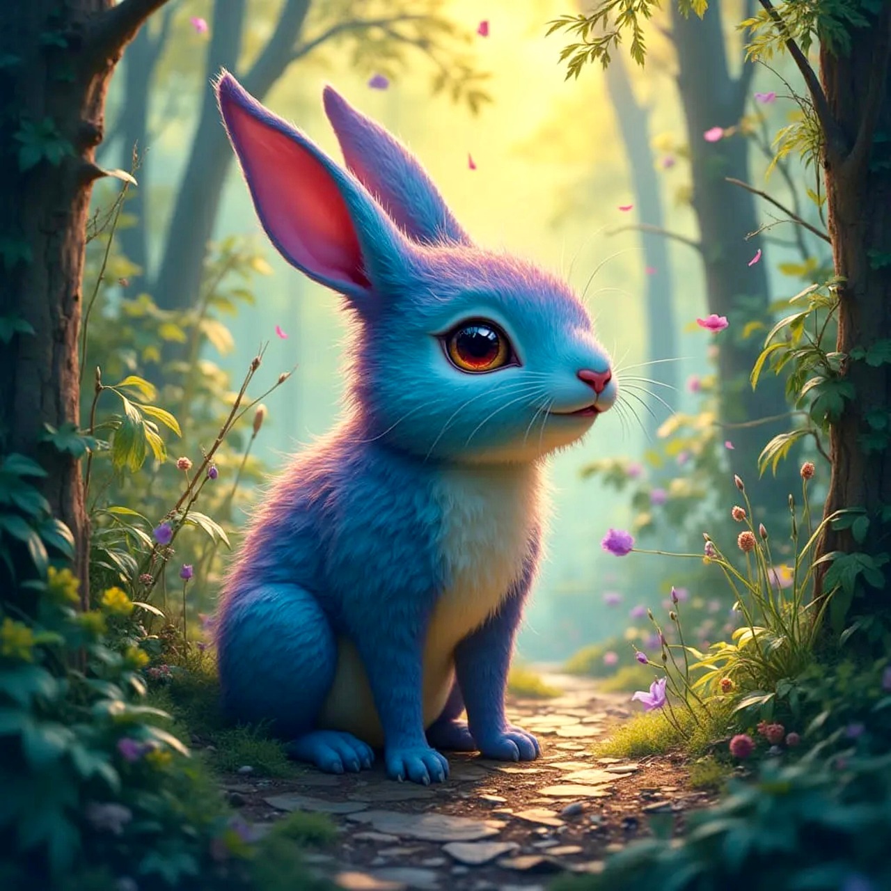 Download Ai Generated, Rabbit, Pathway. Royalty-Free Stock Illustration ...