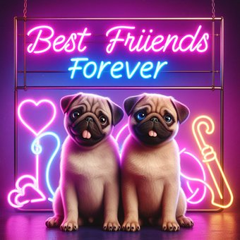 Free Pug Dog illustration and picture