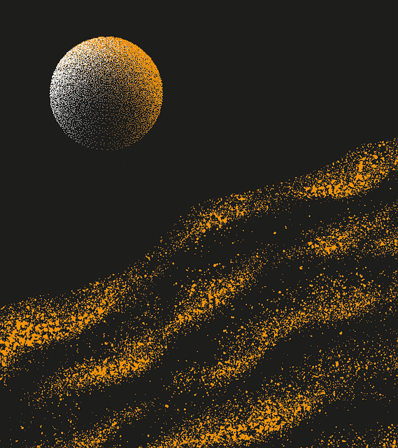 Free Desert Moon illustration and picture
