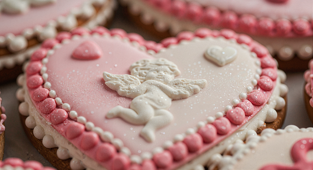Free ai generated heart cake illustration