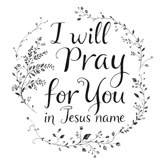 Free Pray Text illustration and picture