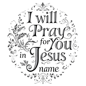 Free Pray Text illustration and picture
