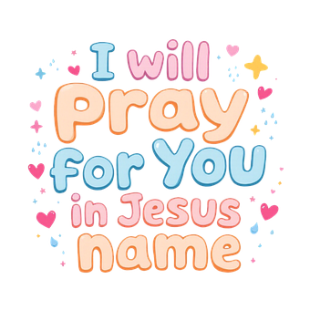 Free Pray Text illustration and picture