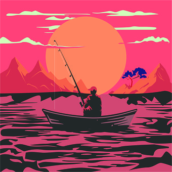 Free Shining Sundown illustration and picture