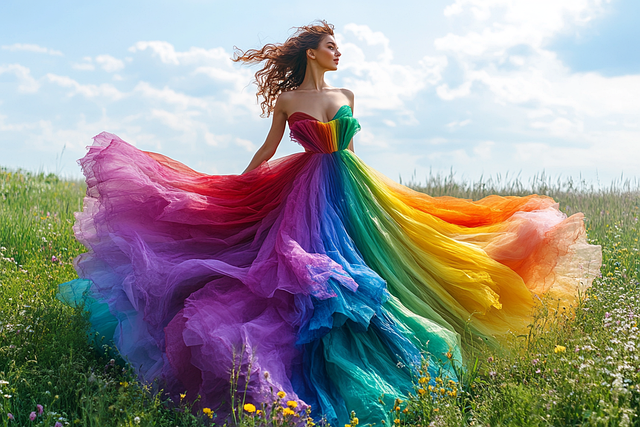 Free ai generated woman dress illustration