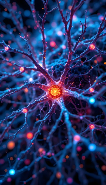 Free ai generated neurons brain illustration