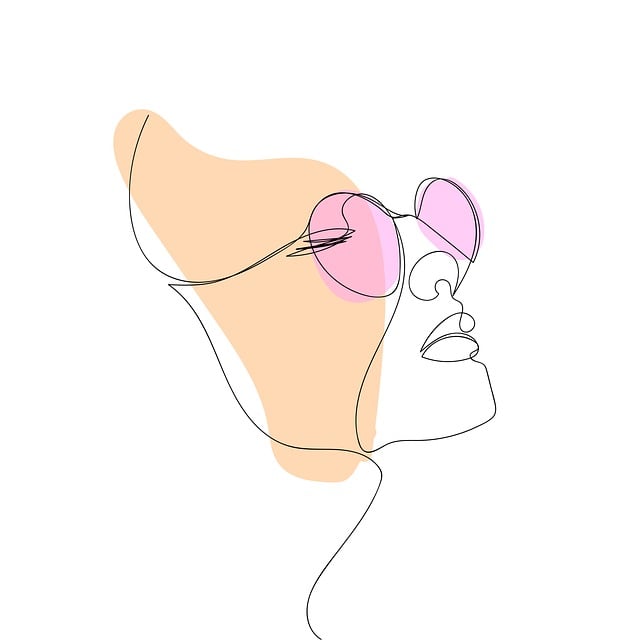 Free face valentine's day boho illustration