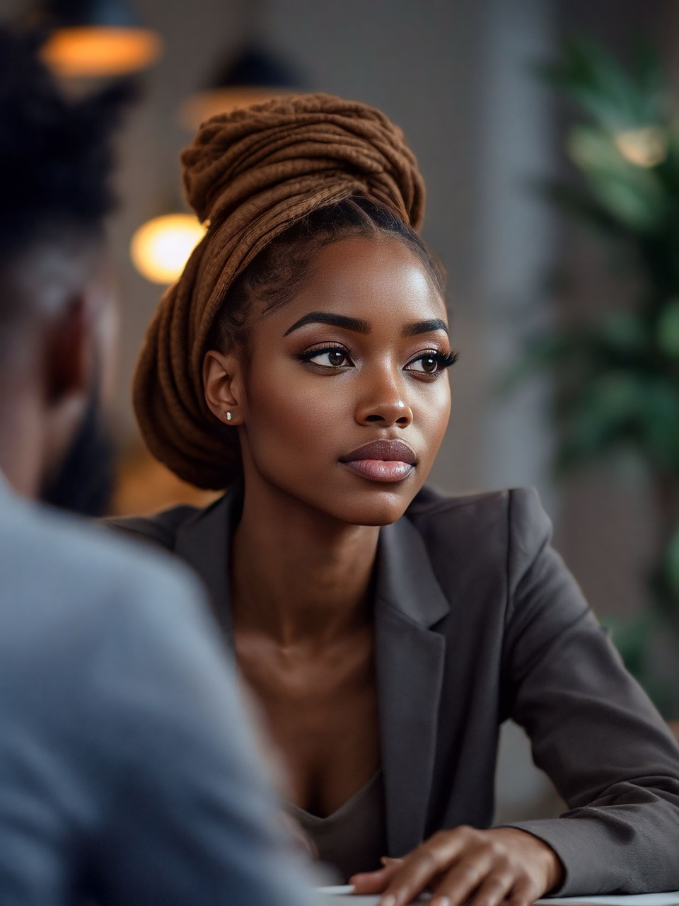 Download free HD stock image of Ai Generated Woman Free ai generated woman headwrap illustration