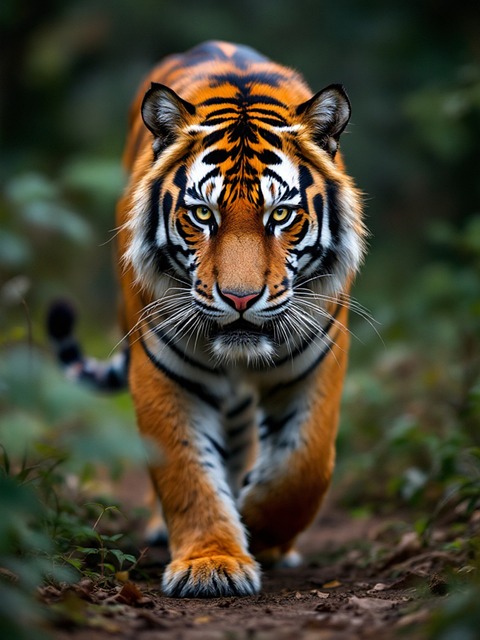 Free ai generated tiger jungle illustration