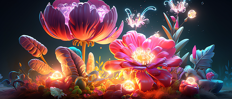 Free Ai Art Flower illustration and picture